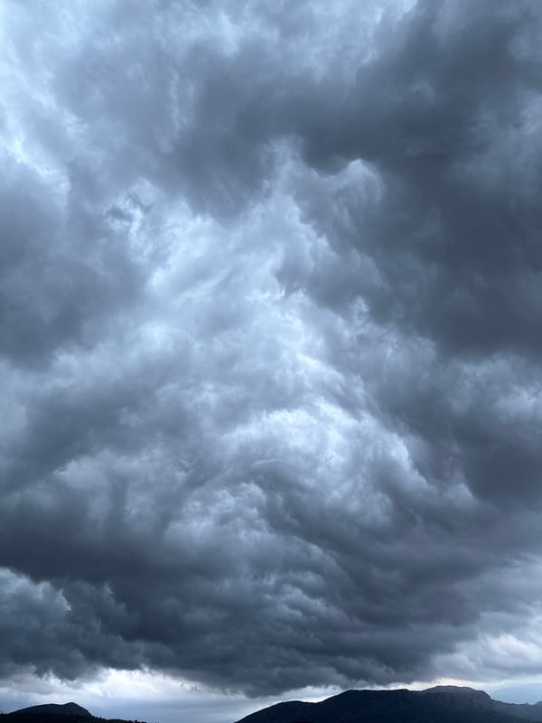 Storm clouds blanket Podgorica as evening rainfall soaks streets