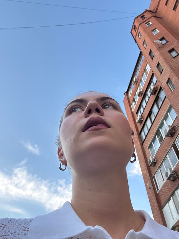 Selfies and street shots around a gold-domed Orthodox church