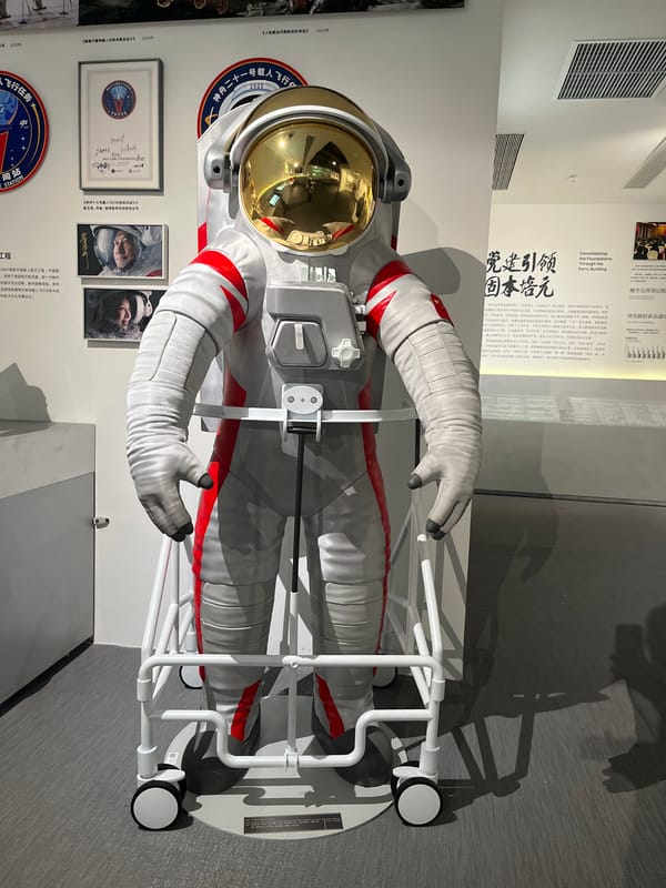 Inside a Chongqing cultural complex: art, sculpture, and space exhibits