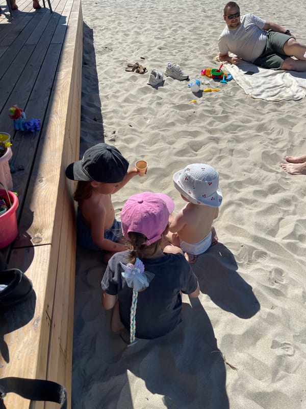 Summer day on the Baltic beach in Zelenogradsk