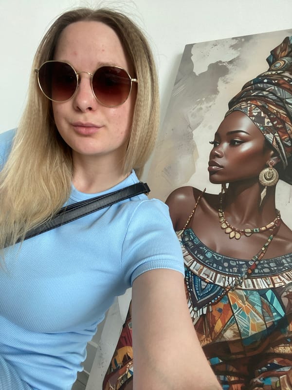 Mirror selfie session in a Izhevsk room, light blue dress