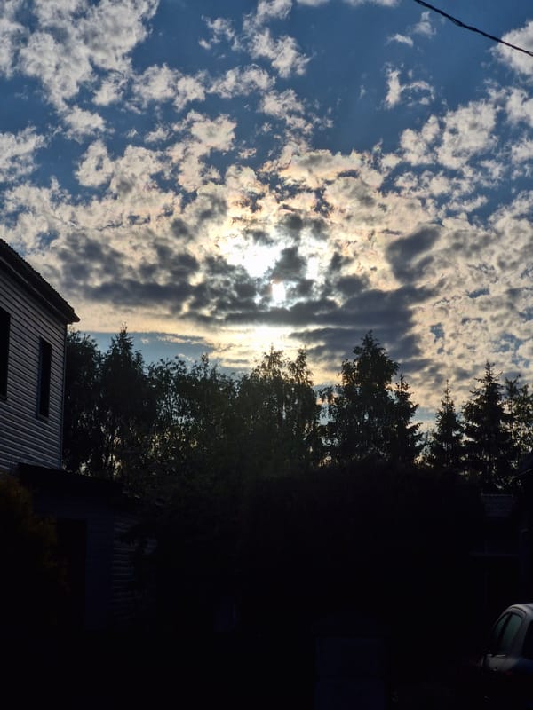 Early morning sky watching session recorded in Klaipėda