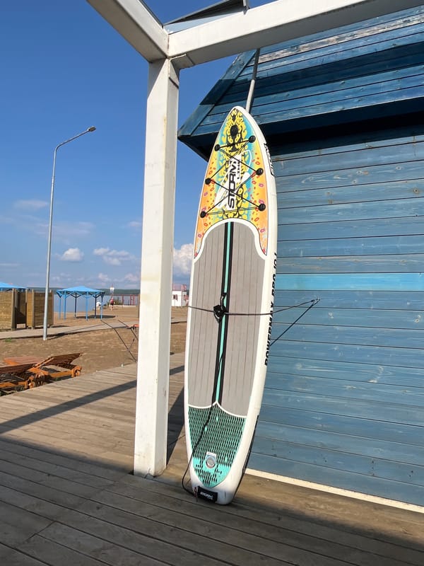 Summer day at Chaikovsky's waterfront: beach, sculptures, and good weather