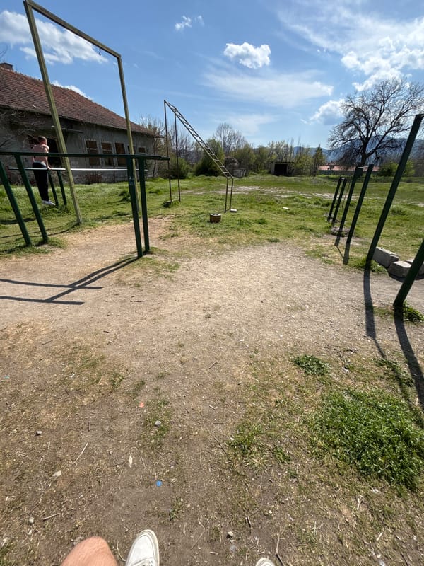Rural exercise area documented in Dabene, Bulgaria