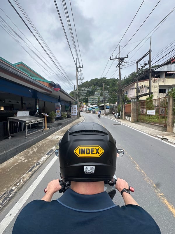 Morning ride and café stops around Karon, Thailand