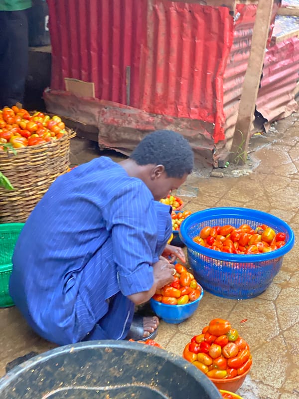 Morning market activity across Kafanchan B, Nigeria