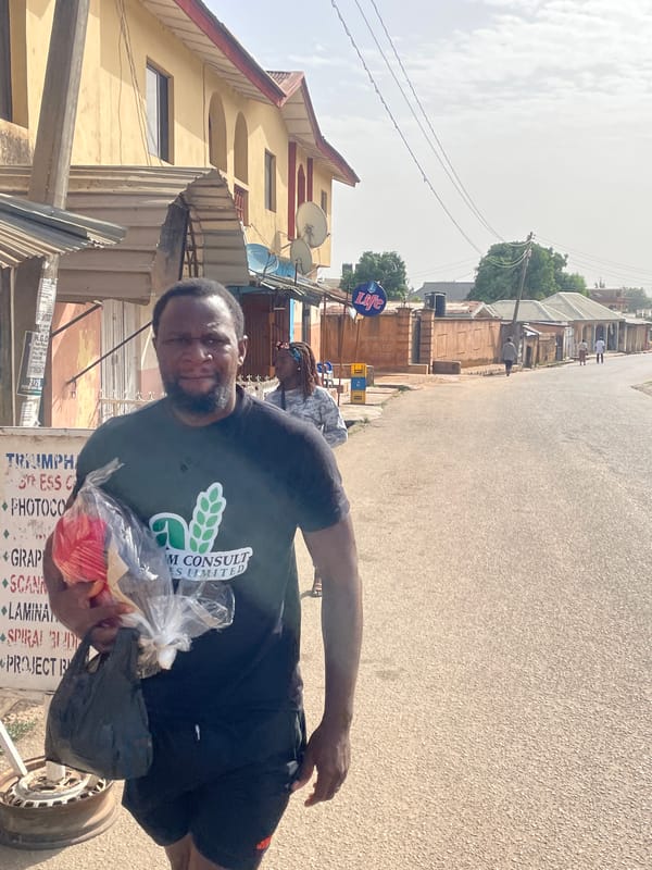 Street scenes documented in Jos, Nigeria Monday morning