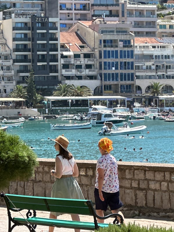Parasailing and beach-day vibes on the Montenegrin coast