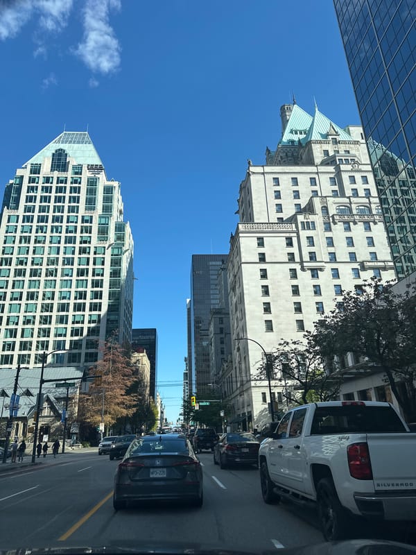 Downtown Vancouver street scenes documented along West Georgia corridor