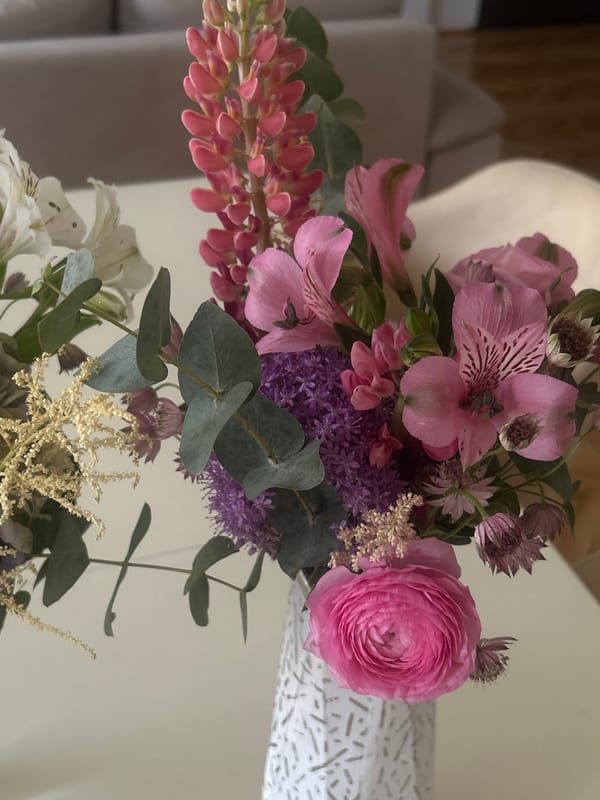 Spring flower arrangements documented in Novi Sad, Serbia
