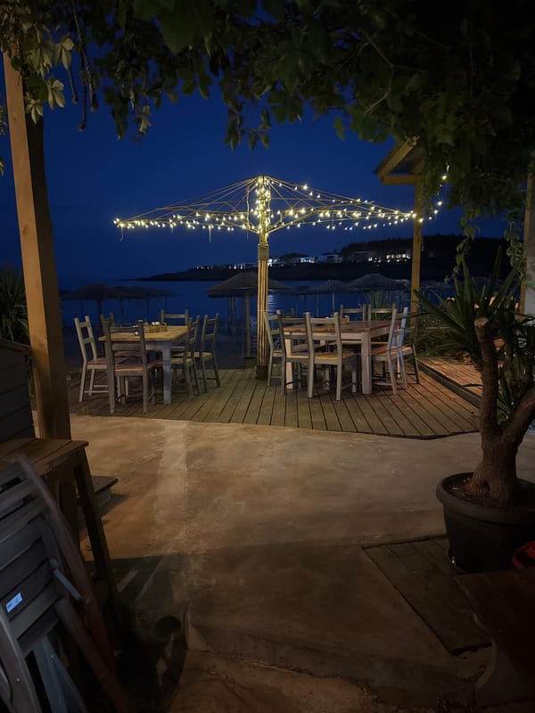 Evening at a Black Sea beachside spot in Tsarevo