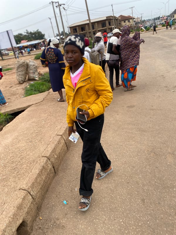 Daily street life and marketplace activity in Bukuru Nigeria