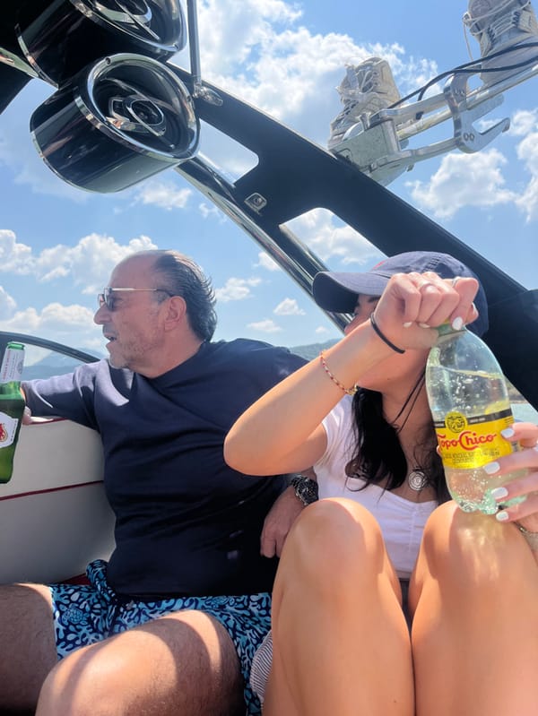 Boat outing captured on calm waters near El Cerrillo