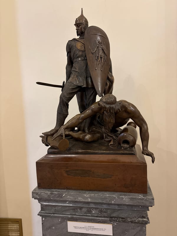 Museum visitor documents Hermitage collection in Saint Petersburg