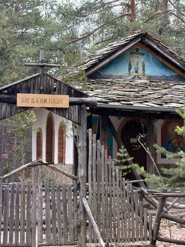 Hikers document woodland chapel and forest trails near Velingrad