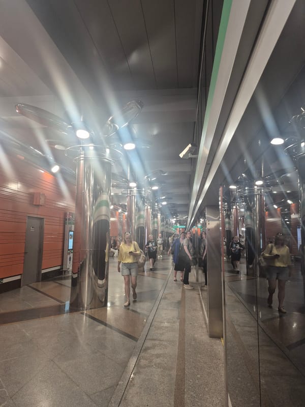 Afternoon around Saint Petersburg — metro, streets, and glass towers