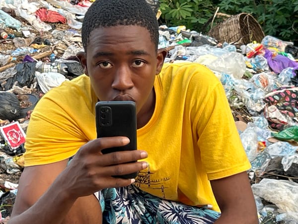Residents document, navigate large garbage pile in Ihiagwa, Nigeria