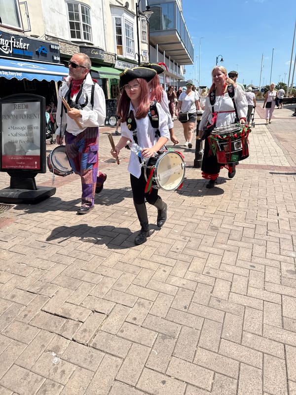 Pirate costume event rolls through St Leonards town centre