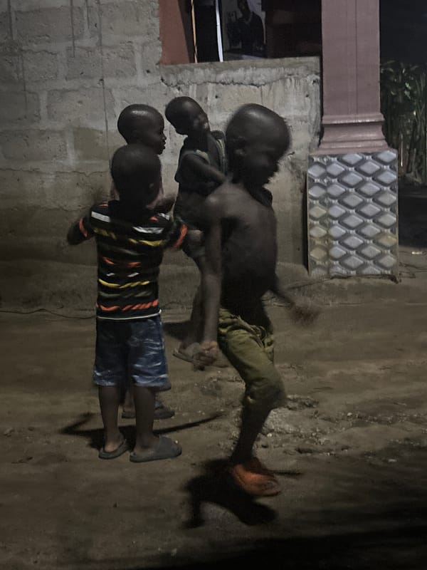 Street wrestling and dancing captured in Ikot Ekpene Nigeria