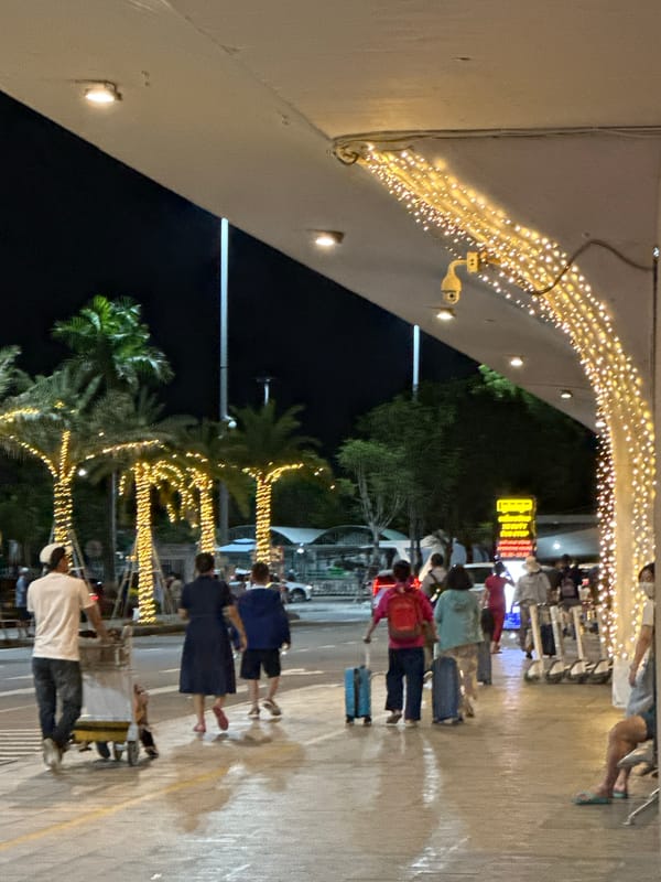 Evening at a fairy-lit spot in Đà Nẵng, Vietnam