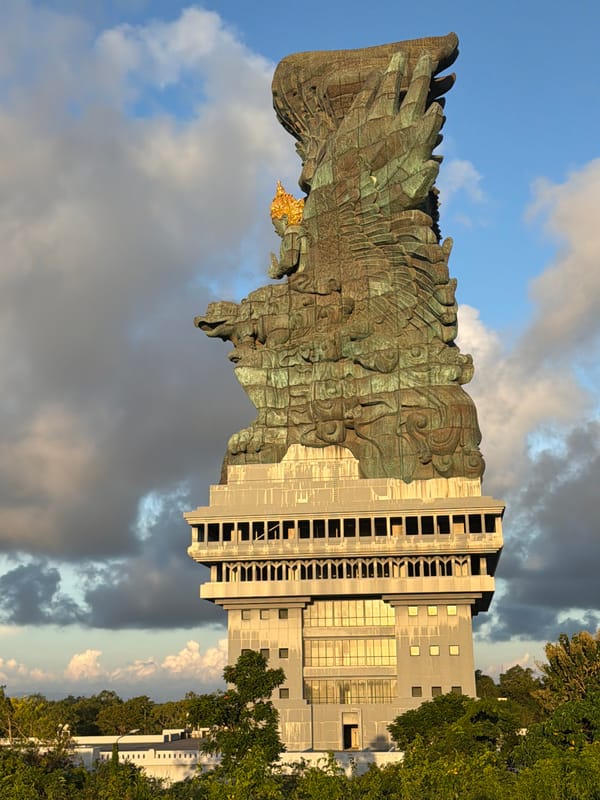 Garuda Wisnu Kencana statue observed in Ungasan, Indonesia