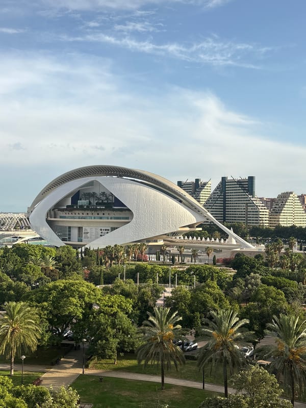 City of Arts and Sciences views mixed with a cozy afternoon indoors
