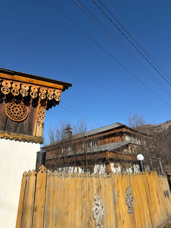 Traditional wooden architecture documented in Manzherok, Russia