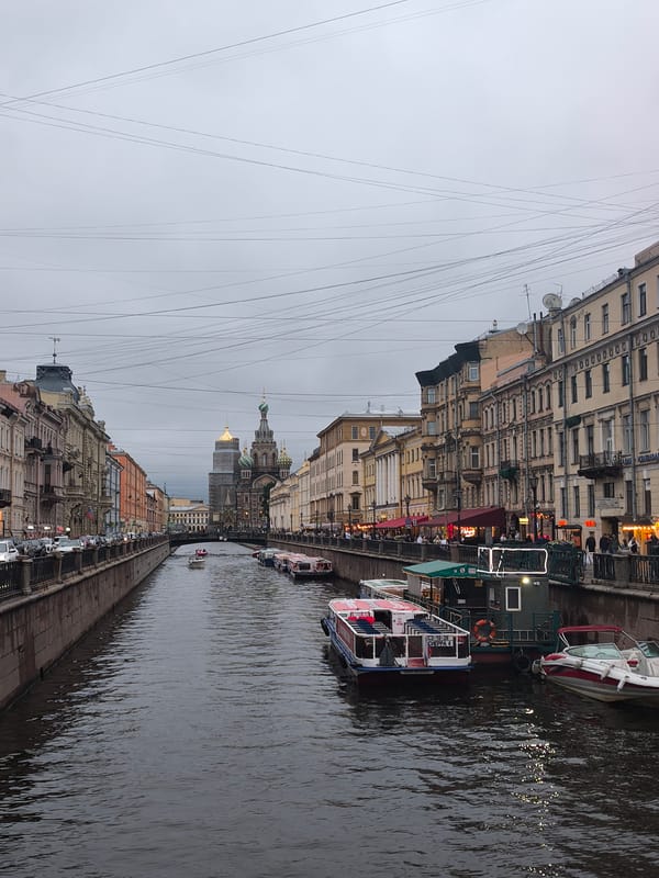 An afternoon through Saint Petersburg's canals, streets, and bars