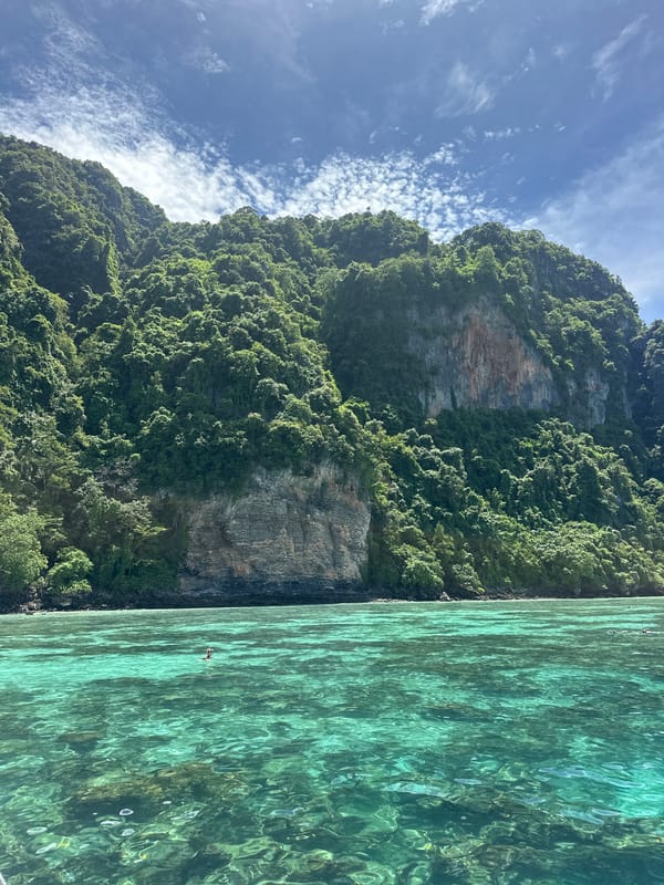 Dramatic limestone karst meets turquoise water in Ao Nang