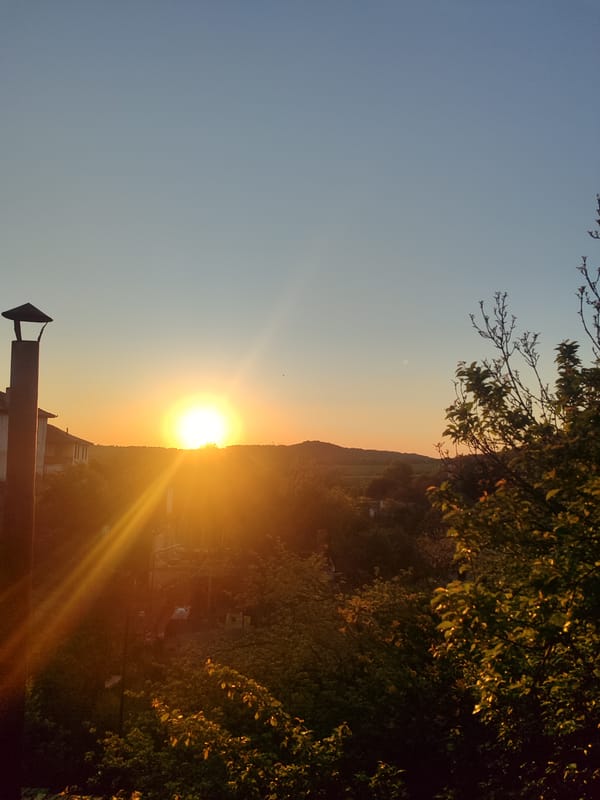 Dawn scenes captured in rural Varshilo, Bulgaria village