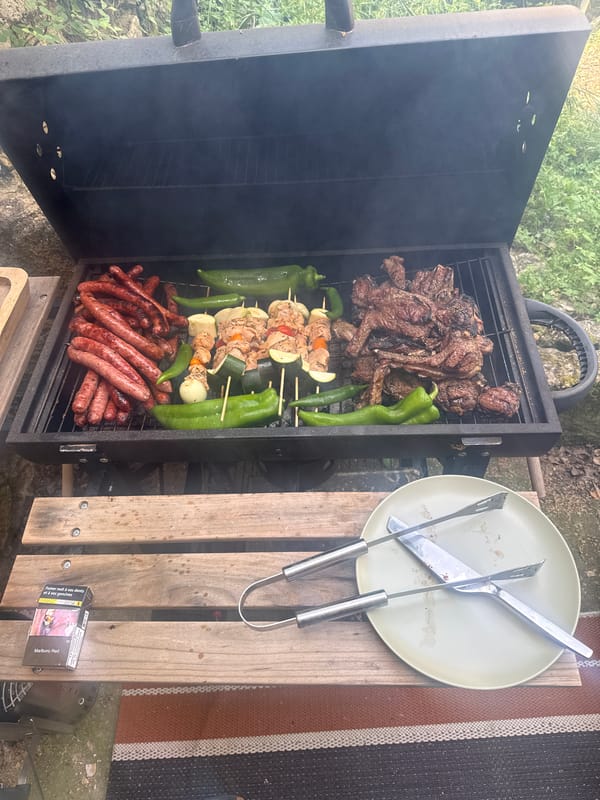 Outdoor barbecue documented in La Roque-d'Anthéron, France