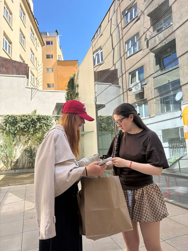 Young women spotted shopping, taking photos in Sofia