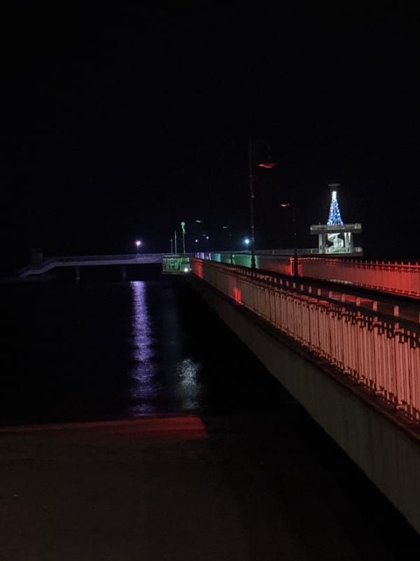 Evening stroll documented along Burgas waterfront promenade