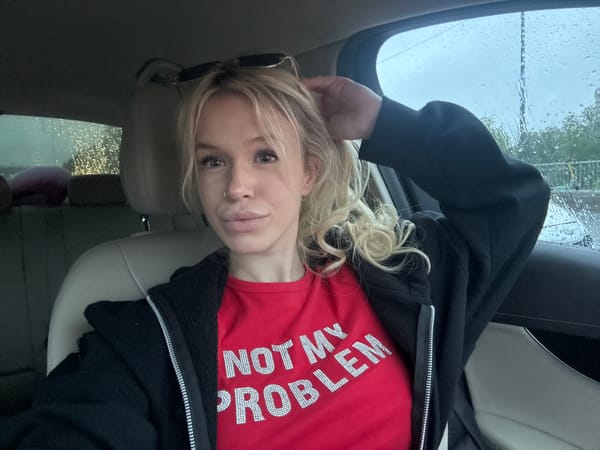 Passenger seat portrait, Saint Petersburg — 'NOT MY PROBLEM' tee