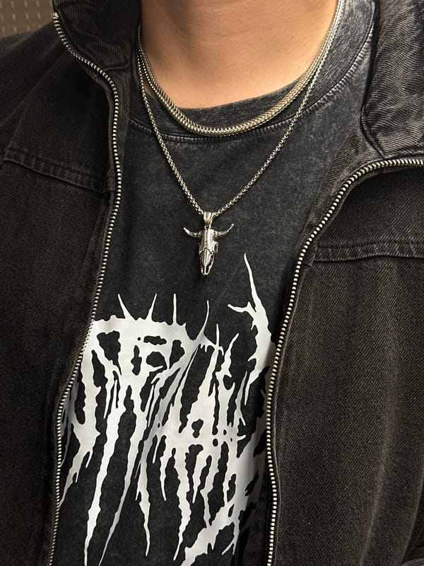 Person in denim jacket photographed in Zagreb