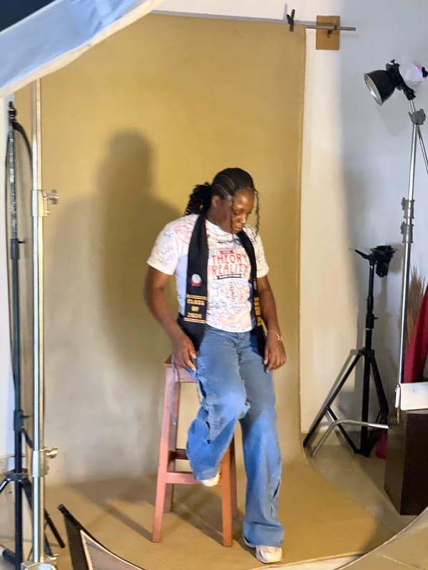 Studio portrait session and downtime in Durumi, Nigeria