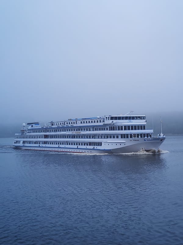 Passenger ship A.S. Pushkin spotted on Russian waters
