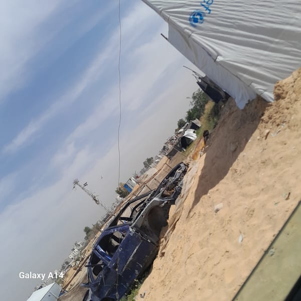 Witness documents damaged infrastructure, tent camps in Gaza areas