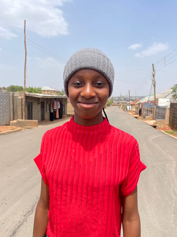Woman photographed on street in Jos, Nigeria