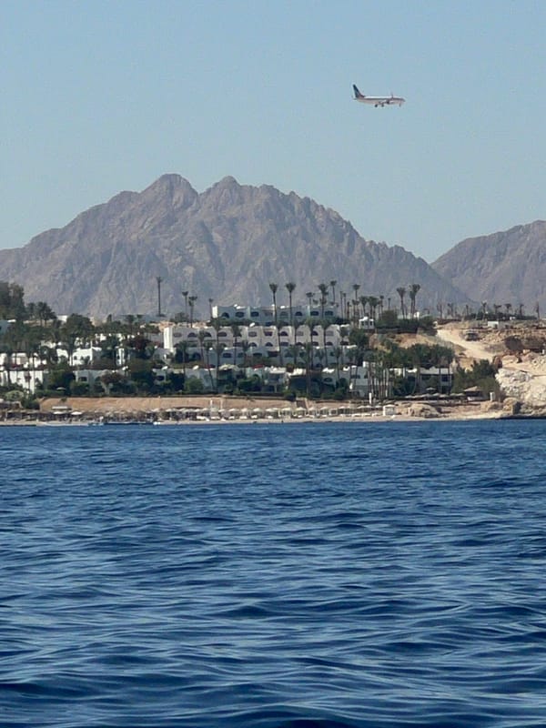Red Sea boats and coastal views in Sharm El Sheikh