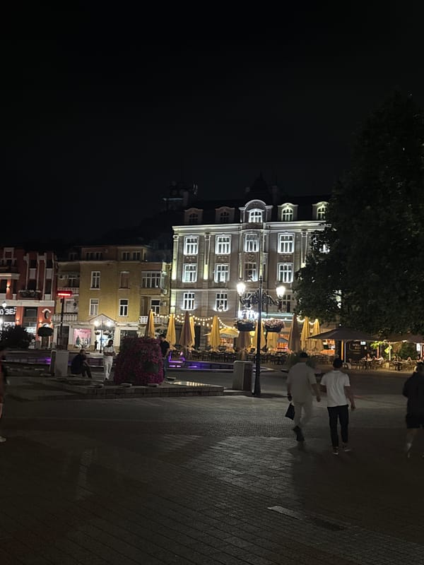 Young adults enjoy karaoke night out in Plovdiv, Bulgaria