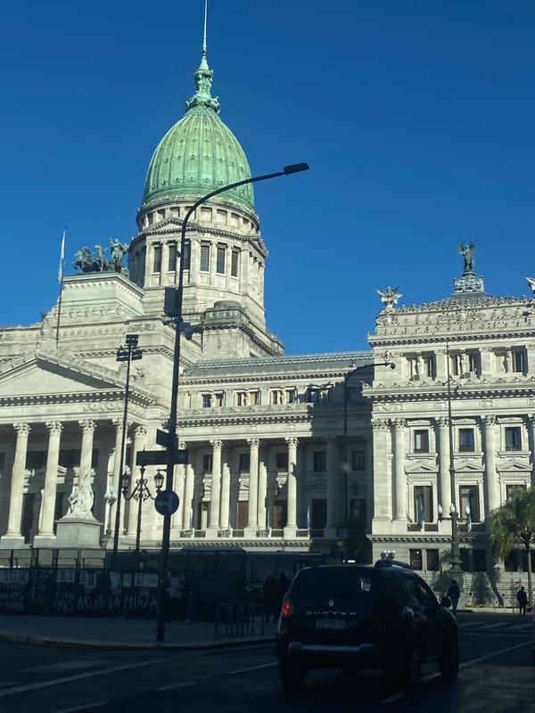 Congress Palace photographed in Buenos Aires