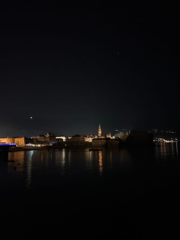 Man spends quiet moment at Burger King in Budva