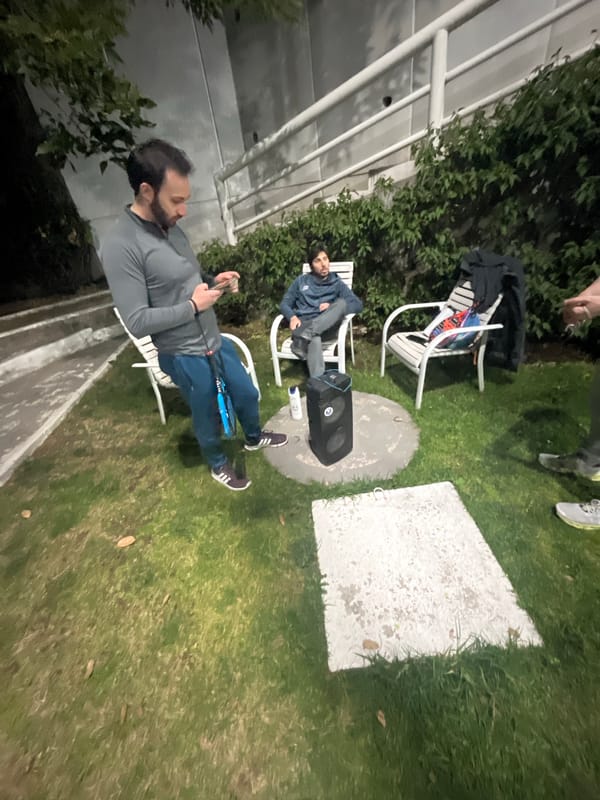 Nighttime scenes documented in Jesús del Monte backyard and tennis court