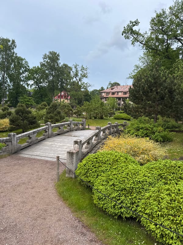 Evening stroll through Kadriorg Park's Japanese Garden documented in Tallinn