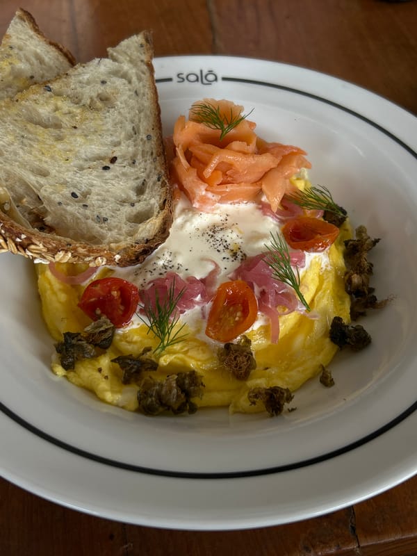 Late-night dining documented at Salà restaurant in Ubud