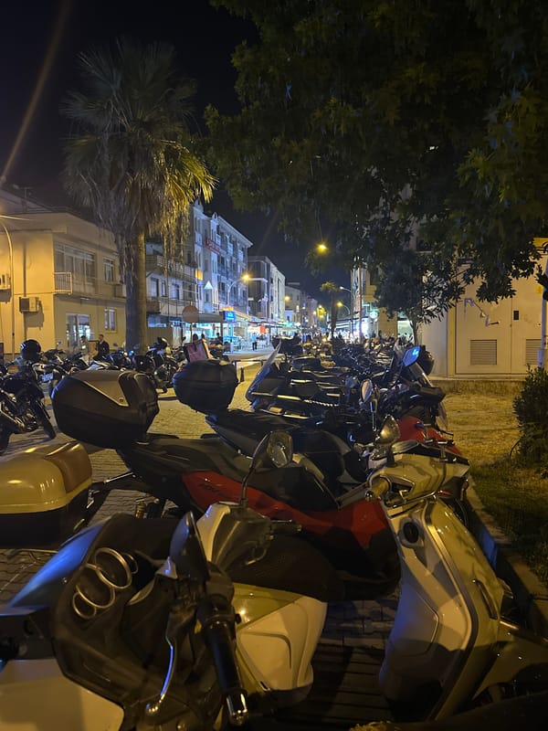 Summer night out on the streets of Fethiye