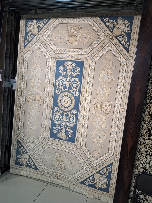 Carpet store in Barnaul shows off traditional and modern rugs