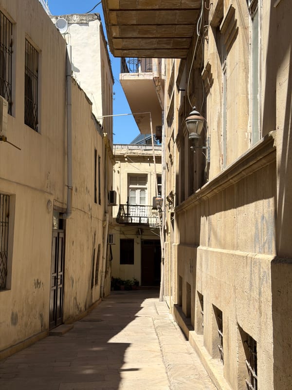 Inside Baku's Old City: alleyways, cats, and Caspian views