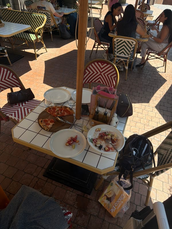 Morning café patio session in Yerevan, food and drinks out